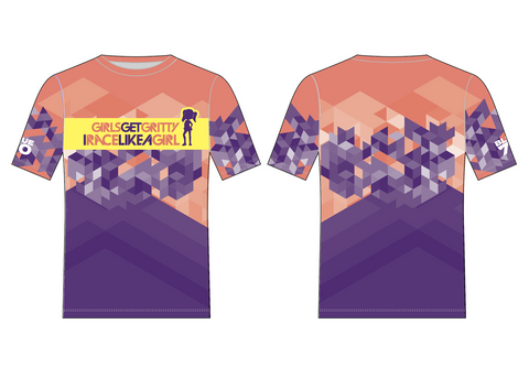 I Race Like a Girl Custom Tech T-Shirt