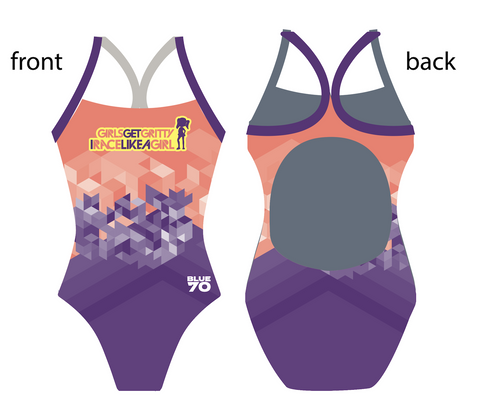 I Race Like A Girl Custom Racerback